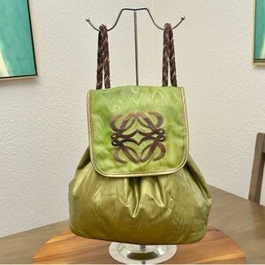 LOEWE ANAGRAM RARE VINTAGE GOYA LEATHER MADRID BACKPACK SLING BAG